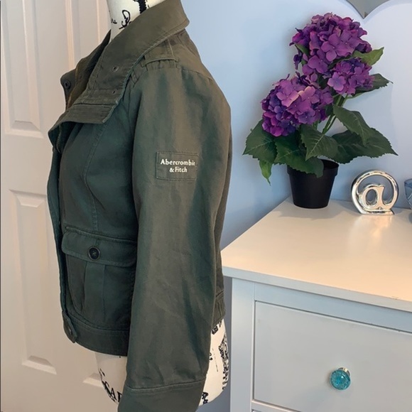 Abercrombie & Fitch Military Jacket Full Zip Large - Picture 3 of 5